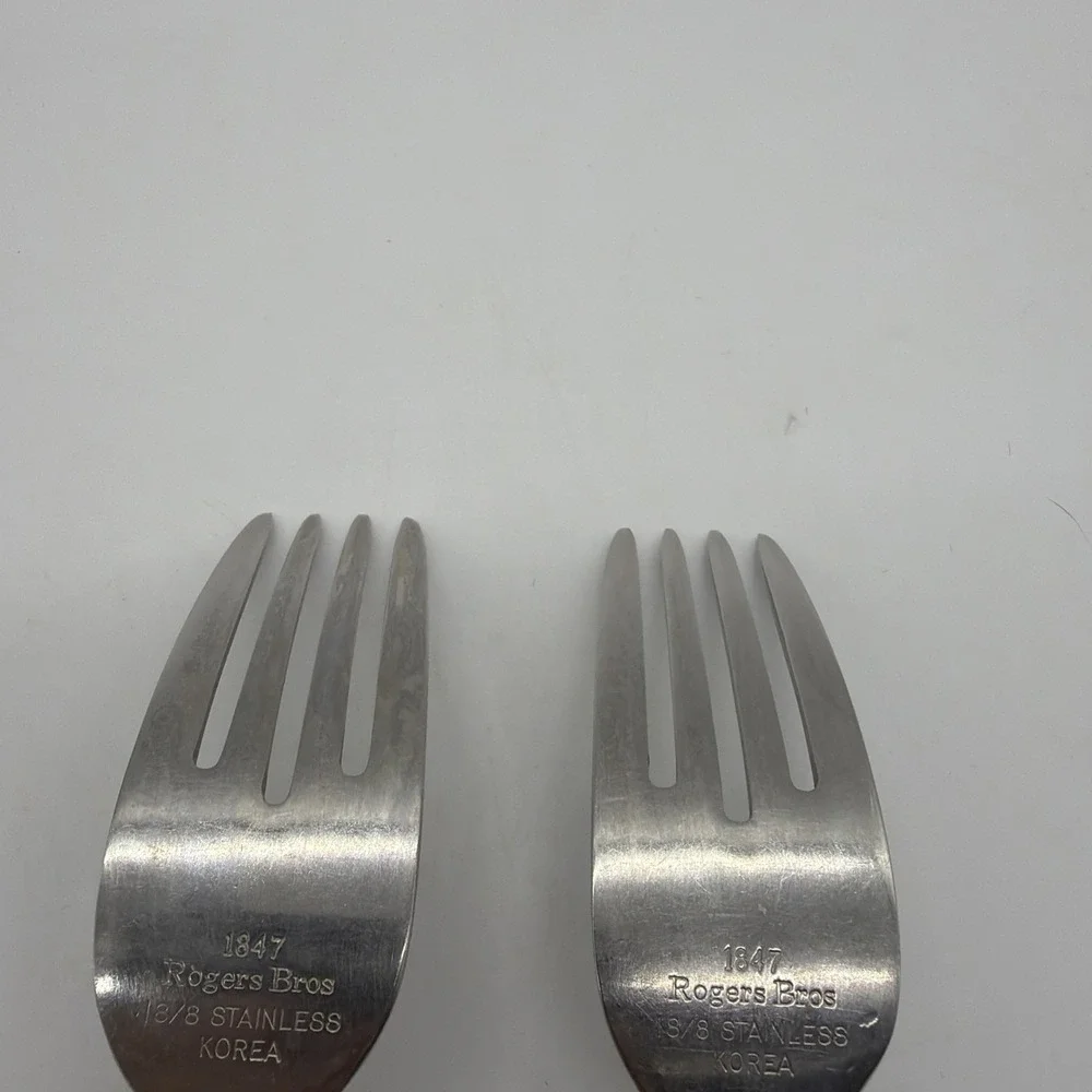 Zia International INSZIA1 Dinner Fork 1847 Rogers Brothers Stainless Steel 2 Lot